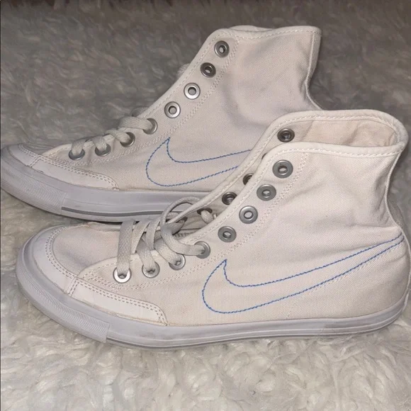 Nike Blazer Mid White High-top Sneakers, Size 7.5 Women’s - Picture 2 of 16
